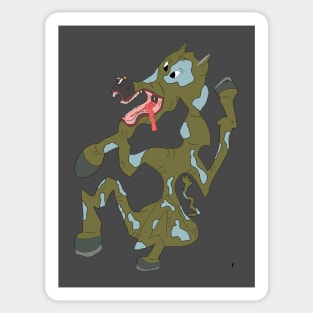 A fairytale horse, a funny horse. Sticker